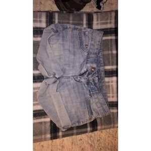 Jean Cropped Shorts